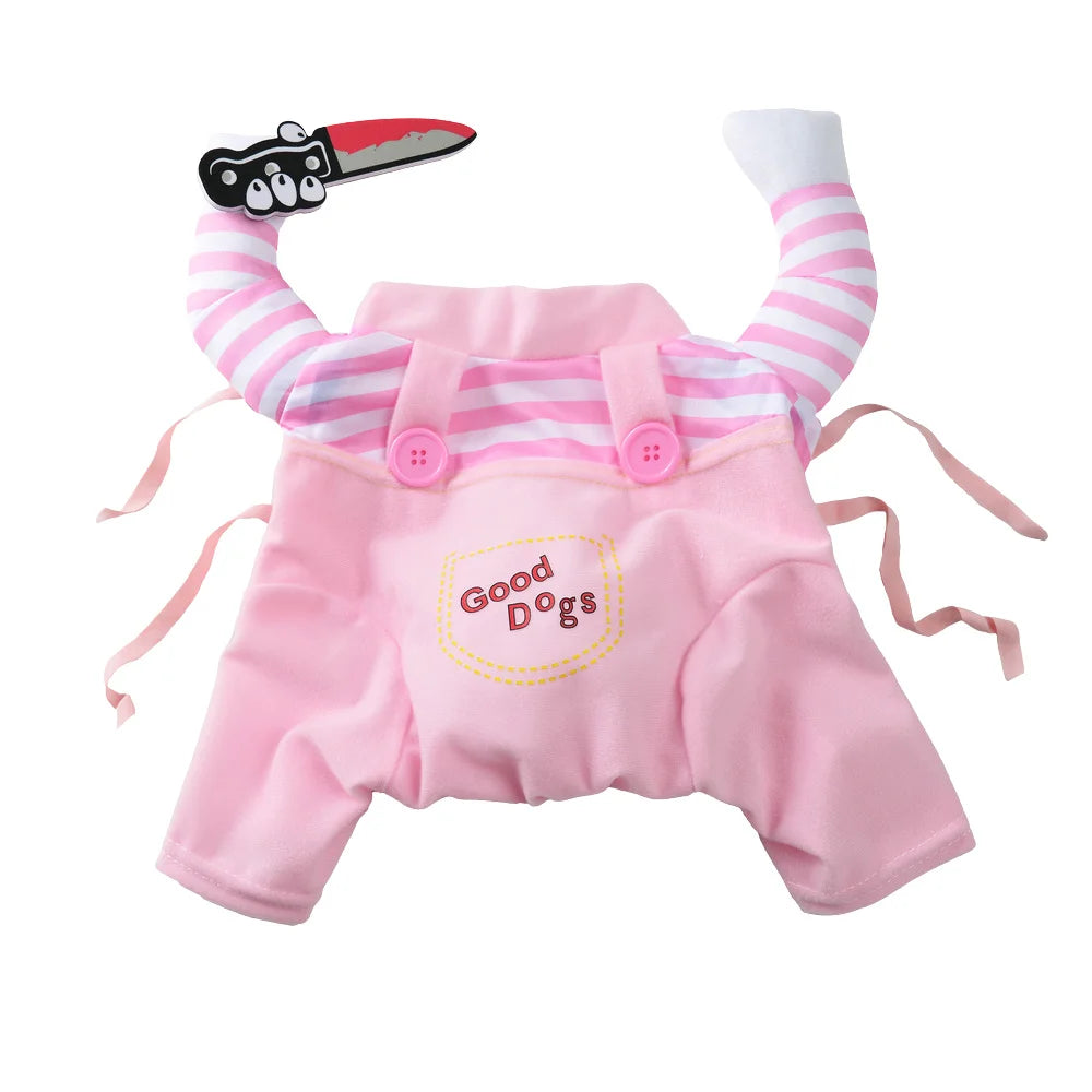 Dog Cosplay Costume For Small Medium Large Dogs Cats Halloween Party Dress Outfits Cute Dog Jacket Labrador Bulldog Pet Clothes