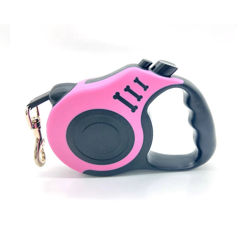 3m 5m Dog Leash for Small Dogs Cat Automatic Retractable Durable Nylon Lead Puppy Outdoor Travel Walking Hiking Traction Rope