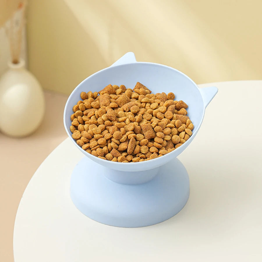 Pet feeding bowl Diagonal neck guard bowl Large caliber dog bowl Pet supplies diagonal to prevent upset