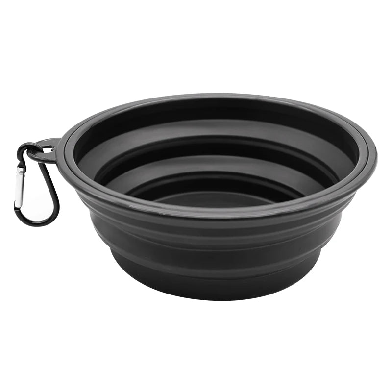 TPR Foldable Dog Bowl | Collapsible Pet Food Water Dish | Flexible, BPA-Free & Portable for Travel