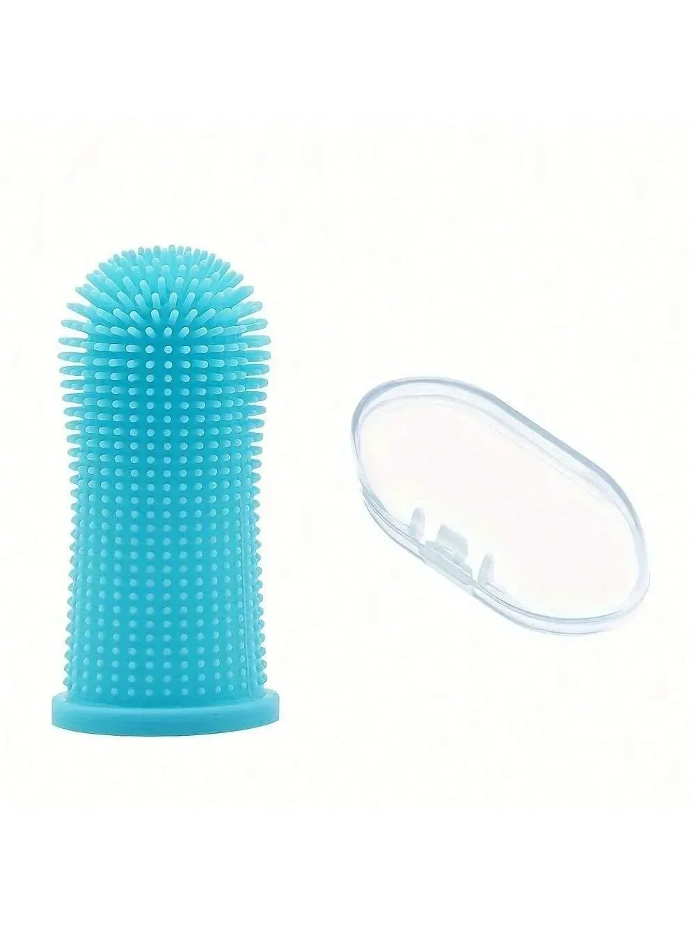 Dog Super Soft Pet Finger Toothbrush Teeth Cleaning Bad Breath Care Nontoxic Silicone Tooth Brush Tool Dog Cat Cleaning Supplies