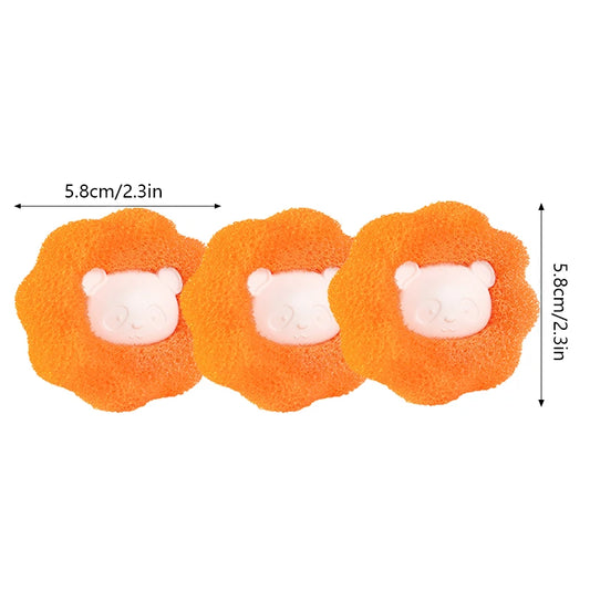 3pcs Pet Hair Remover Reusable Ball Laundry Washing Machine Filter Wool Sticker Cat Hair Remover Pet Fur Lint Catcher Home