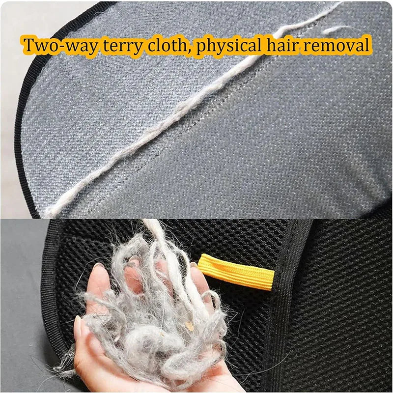 Pet hair removal tools reusable gloves, pet double-sided beauty gloves, carpet removal pet fur hair pet supplies