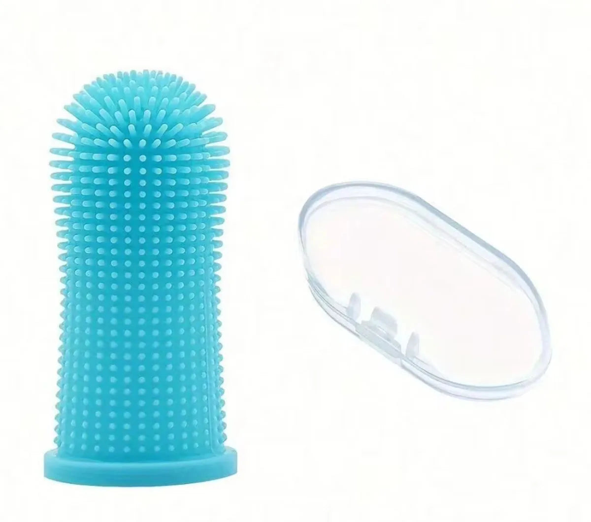 Dog Super Soft  pet Finger Toothbrush Teeth Cleaning Breath Care Nontoxic Silicone Tooth Brush Cat dog toothbrush pet products