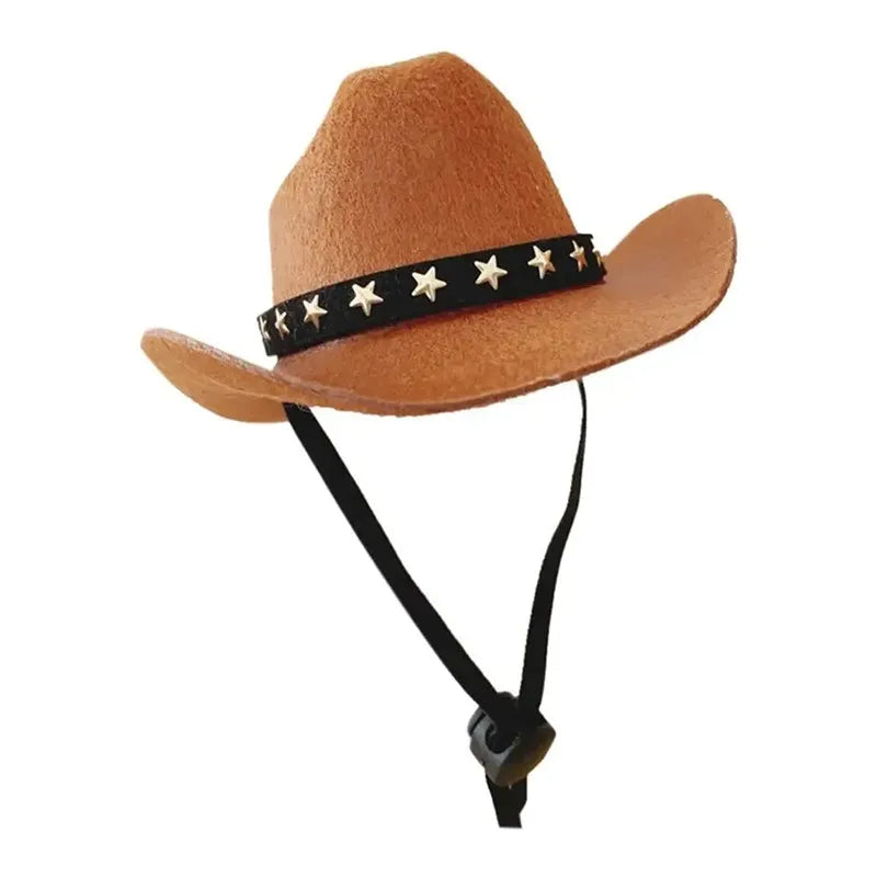 Pet Dog Hat Cowboy Hat Pet Supplies Adjustable Costume Top Hat Headwear Cat Hat Caps Sun Hats for Small Medium Dog