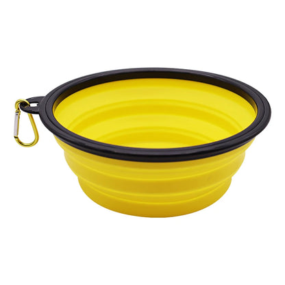 TPR Foldable Dog Bowl | Collapsible Pet Food Water Dish | Flexible, BPA-Free & Portable for Travel