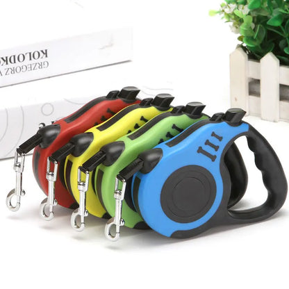 3m 5m Dog Leash for Small Dogs Cat Automatic Retractable Durable Nylon Lead Puppy Outdoor Travel Walking Hiking Traction Rope