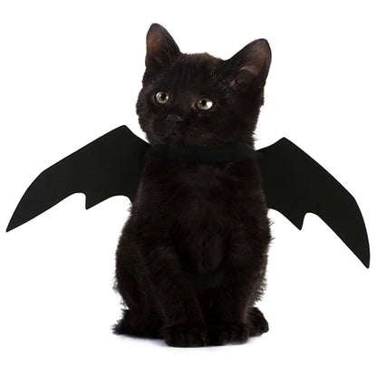Creative Halloween Cute Pet Clothes Black Bat Wings Harness Costume Halloween Cosplay Cat Dog Halloween Party For Pet Supplies