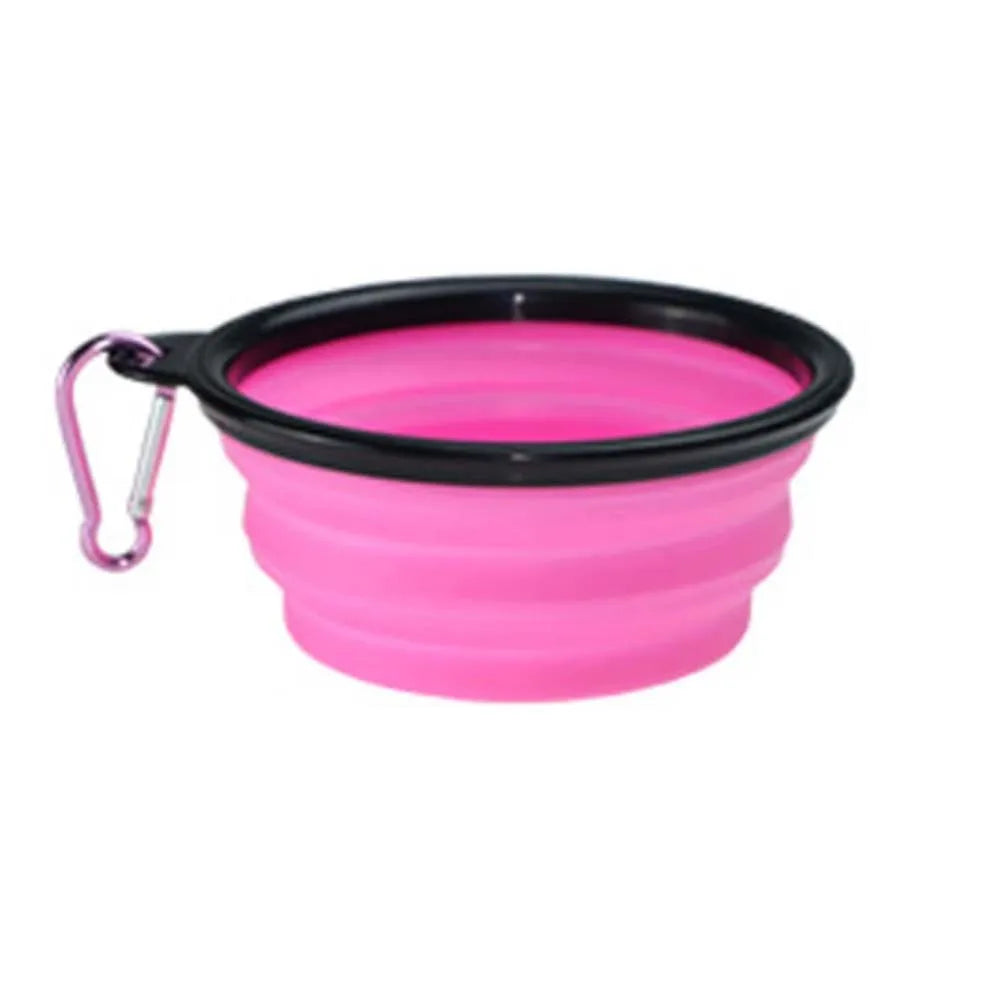 TPR Foldable Dog Bowl | Collapsible Pet Food Water Dish | Flexible, BPA-Free & Portable for Travel